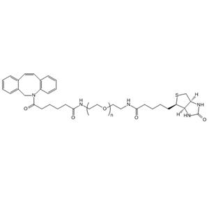 DBCO-PEG-Biotin，二苯并环辛炔-聚乙二醇-生物素