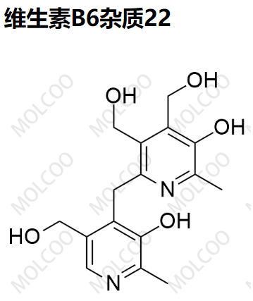 维生素B6杂质22,(5-hydroxy-2-((3-hydroxy-5-(hydroxymethyl)-2-methylpyridin-4-yl)methyl)-6-methylpyridine-3,4-diyl)dimethanol