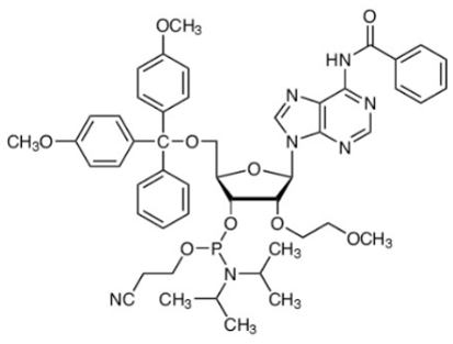 2'-O-MOE-BZ-A 亚磷酰胺单体,DMT-2'-O-MOE-A(Bz)-CE Phosphoramidite
