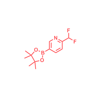 2-(二氟甲基)-5-(4,4,5,5-四甲基-1,3,2-二氧硼杂环戊烷-2-基)吡啶,2-(Difluoromethyl)-5-(4,4,5,5-tetramethyl-1,3,2-dioxaborolan-2-yl)pyridine