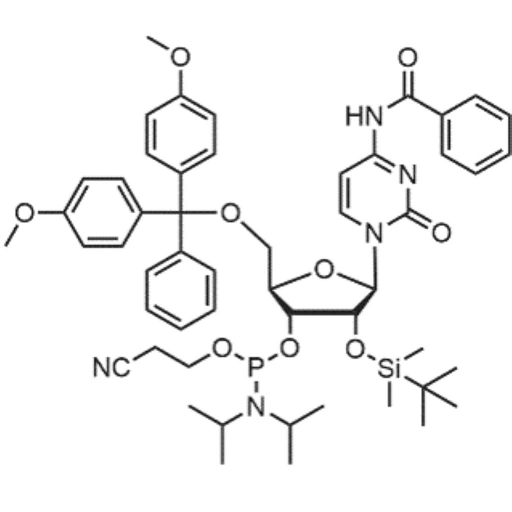 2'-TBDMS-BZ-RC 亚磷酰胺单体,DMT-2'-O-TBDMS-C(Bz)-CE phosphoramidite
