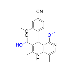 非奈利酮杂质10,4-(4-cyano-2-methoxyphenyl)-5-methoxy-2,8-dimethyl-1,4-dihydro- 1,6-naphthyridine-3-carboxylic acid