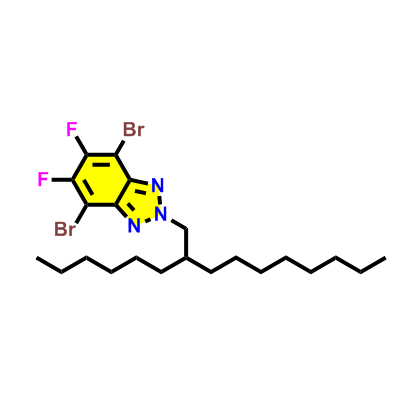 4,7-二溴-5,6-二氟-2-(2-己基癸基)-2H苯并[d][1,2,3]三唑,4,7-Dibromo-5,6-difluoro-2-(2-hexyldecyl)-2H-benzo[d][1,2,3]triazole