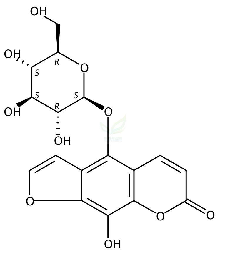 8-羟基-5-O-beta-D-吡喃葡萄糖补骨脂素,8-Hydroxy-5-O-beta-D-glucopyranosylpsoralen