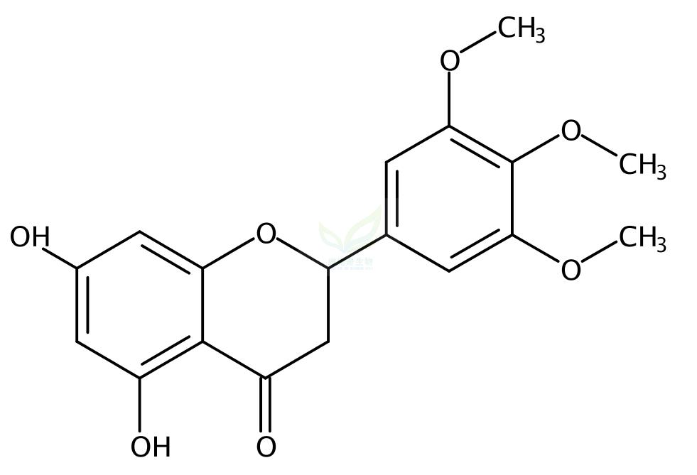 5,7-二羥基-3′,4′,5′-三甲氧基黃烷酮,5,7-Dihydroxy-3',4',5'-trimethoxyflavanone