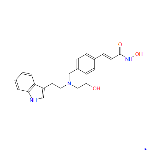达诺司他,2-Propenamide, N-hydroxy-3-[4-[[(2-hydroxyethyl)[2-(1H-indol-3-yl)ethyl]amino]methyl]phenyl]-, (2E)-