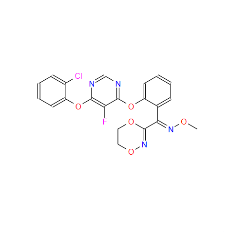 {2-[6-(2-氯苯氧基)-5-氟嘧啶-4-基氧]苯基}(5,6-二氫-1,4,2-二噁嗪-3-基)甲酮O-甲基肟,Fluoxastrobin