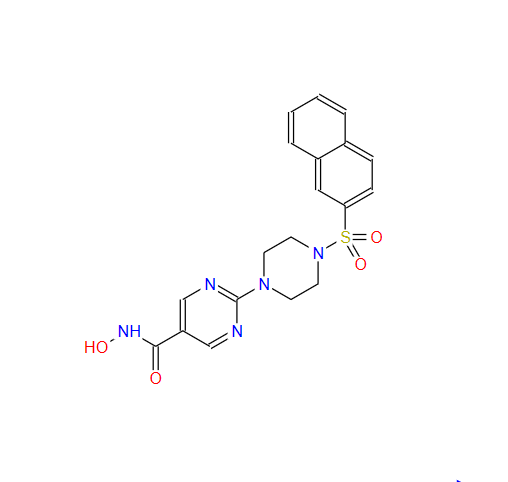 N-羥基-2-[4-(2-萘基磺?；?-1-哌嗪基]-5-嘧啶甲酰胺,5-Pyrimidinecarboxamide, N-hydroxy-2-[4-(2-naphthalenylsulfonyl)-1-piperazinyl]- (9CI)