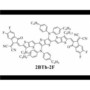 非稠环受体2Bth-2F;Simple Nonfused Ring Electron Acceptors with 3D Network Packing Structure Boosting the Efficiency of Organic Solar Cells to 15.44%