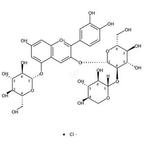 矢车菊素-3-O-桑布双糖苷-5-O-葡萄糖苷 