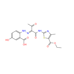 5-噻唑羧酸-2-[[2-[2-（2-羧基-4-羟基苯基）肼亚基]-1，3-二氧代丁基]氨基]-4-甲基-5-乙酯