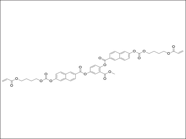 6-[[[4-[(1-氧代-2-丙烯-1-基)氧基]丁氧基]羰基]氧基]-2-萘甲酸 2,2'-[2-(甲氧羰基)-1,4-亚苯基]酯,LC1057、6-[[[4-[(1-Oxo-2-propen-1-yl)oxy]butoxy]carbonyl]oxy]-2-naphthalenecarboxylic acid 2,2'-[2-(methoxycarbonyl)-1,4-phenylene] ester