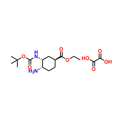 (1S,3R,4S)-Ethyl 4-amino-3-((tert-butoxycarbonyl)amino)cyclohexanecarboxylate oxalate,(1S,3R,4S)-Ethyl 4-amino-3-((tert-butoxycarbonyl)amino)cyclohexanecarboxylate oxalate