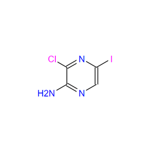 3-氯-5-碘吡嗪-2-胺