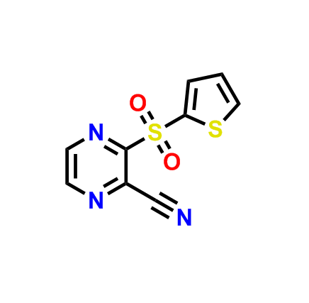 3-(噻吩-2-磺?；?吡嗪-2-甲腈,3-(Thiophen-2-ylsulfonyl)pyrazine-2-carbonitrile