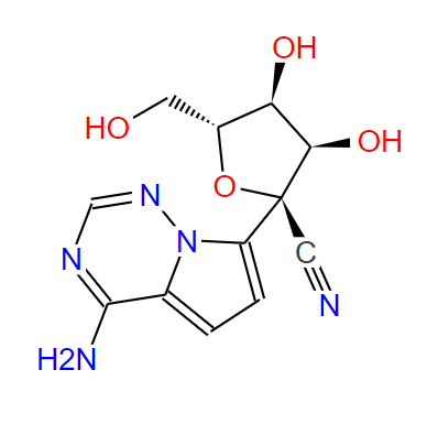 瑞德西韦中间体,(2R,3R,4S,5R)-2-(4-aminopyrrolo[1,2-f][1,2,4]triazin-7-yl)-3,4-dihydroxy-5-(hydroxymethyl)tetrahydrofuran-2-carbonitrile