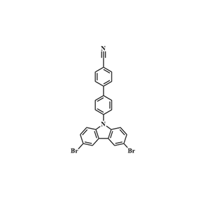 4′-(3,6-二溴-9H-咔唑-9-基)[1,1′-聯(lián)苯]-4-甲腈；1851263-50-7