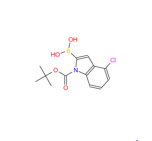 1-BOC-4-氯吲哚-2-硼酸,4-CHLORO-N-(BOC)-INDOLE-2-BORONIC ACID