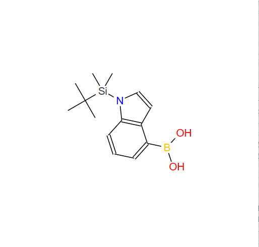 1-TBDMS-吲哚-4-硼酸,1-(TERT-BUTYLDIMETHYLSILYL)-1H-INDOLE-4-BORONIC ACID 98