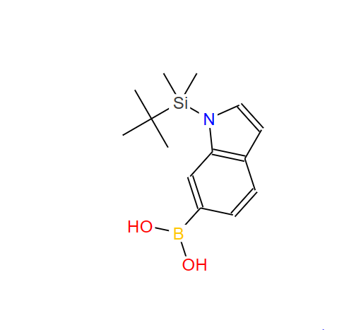 1-TBDMS-吲哚-6-硼酸,1-(TERT-BUTYLDIMETHYLSILYL)-1H-INDOL-6-YLBORONIC ACID 98