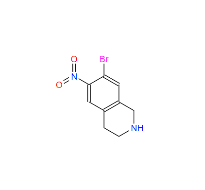 7-溴-6-硝基-1,2,3,4-四氢异喹啉,7-bromo-6-nitro-1,2,3,4-tetrahydroisoquinoline
