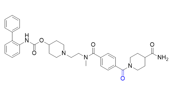 雷芬那辛杂质12,1-(2-(4-(4-carbamoylpiperidine-1-carbonyl)-N-methylbenzamido) ethyl)piperidin-4-yl [1,1'-biphenyl]-2-ylcarbamate