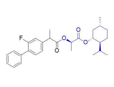 氟比洛芬杂质02,(1R,2S,5R)-2-isopropyl-5-methylcyclohexyl (2R)-2-((2-(2-fluoro-[1,1'-biphenyl]-4-yl)propanoyl)oxy)propanoate