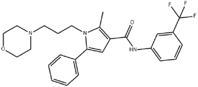 2-Methyl-1-[3-(4-morpholinyl)propyl]-5-phenyl-N-[3-(trifluoromethyl)phenyl]-1H-pyrrole-3-carboxamide