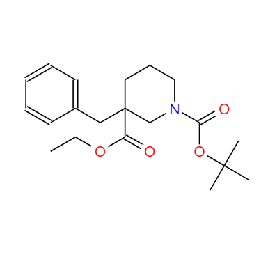 1-BOC-3-苄基哌啶-3-甲酸乙酯,3-BENZYL-PIPERIDINE-1,3-DICARBOXYLIC ACID 1-TERT-BUTYL ESTER 3-ETHYL ESTER