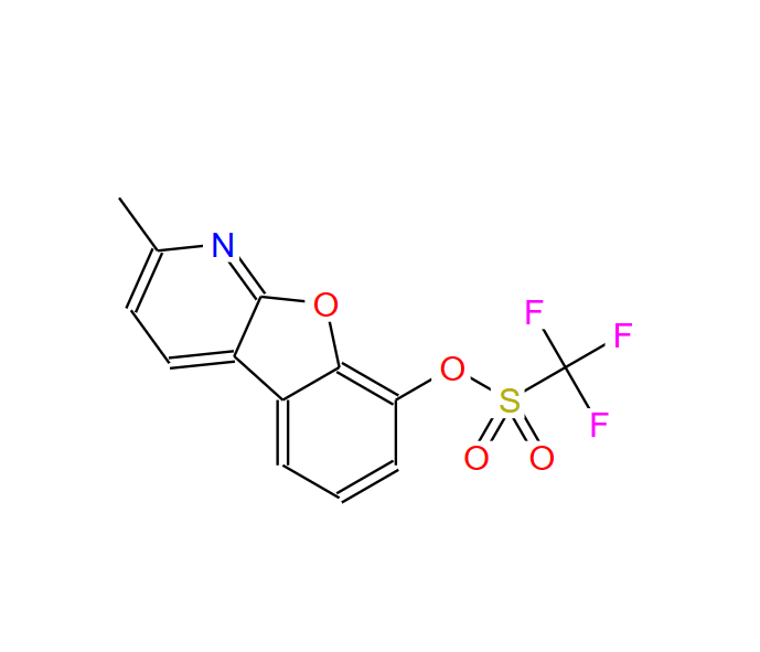 2-甲基苯并呋喃[2,3-B]吡啶-8-基-三氟甲磺酸酯,2-Methylbenzofuro[2,3-b]pyridin-8-yl trifluoromethanesulfonate