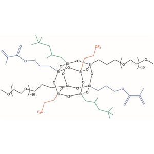 Methacrylpropyl Trifluoropropyl iso-Octyl PEG POSS