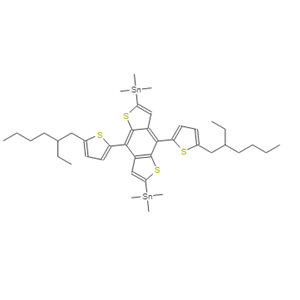 2,6-二(三甲基锡)-4,8-二(5-(2-乙基己基)噻吩基-2-)-苯并二噻吩,2,6-Bis(triMethyltin)-4,8-bis(5-(2-ethylhexyl)thiophen-2-yl)benzo [1,2-b:4,5-b