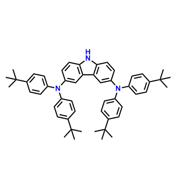 N、 N，N'，N'-四（4-叔丁基苯基）-9H-咔唑-3,6-二胺,N,N,N',N'-tetrakis(4-t-butylphenyl)-9H-carbazole-3,6-diamine