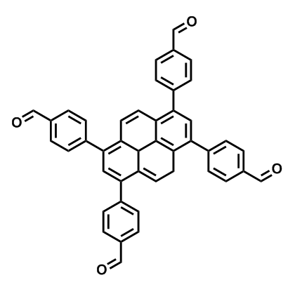 4,4',4'',4'''-(3a1,5-Dihydropyrene-1,3,6,8-tetrayl)tetrabenzaldehyde,Benzaldehyde, 4,4',4'',4'''-(1,6-dihydro-1,3,6,8-pyrenetetrayl)tetrakis-