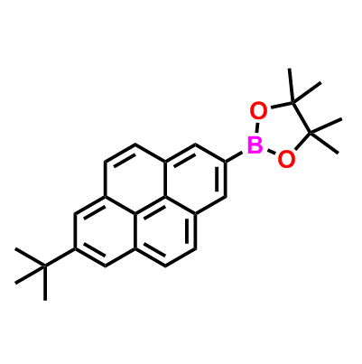 2-[7-(叔丁基)芘-2-基]-4,4,5,5-四甲基-1,3,2-二氧杂环戊硼烷,2-[7-(tert-Butyl)pyren-2-yl]-4,4,5,5-tetramethyl-1,3,2-dioxaborolane