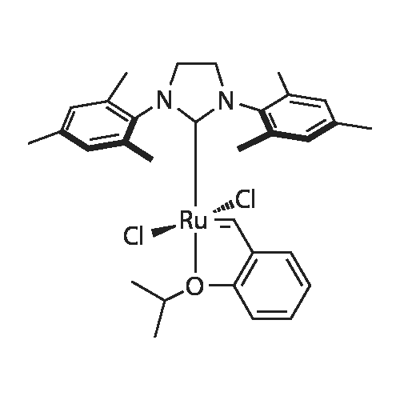 Hoveyda-Grubbs二代催化劑,(1,3-Bis-(2,4,6-trimethylphenyl)-2-imidazolidinylidene)dichloro(o-isopropoxyphenylmethylene)ruthenium