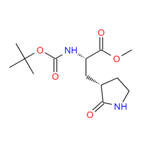 (S)-2-(BOC-氨基)-3-[(S)-2-氧代-3-吡咯烷基]丙酸甲酯,(S)-METHYL 2-((TERT-BUTOXYCARBONYL)AMINO)-3-((S)-2-OXOPYRROLIDIN-3-YL)PROPANOATE