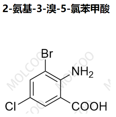 2-氨基-3-溴-5-氯苯甲酸,2-amino-3-bromo-5-chlorobenzoic acid