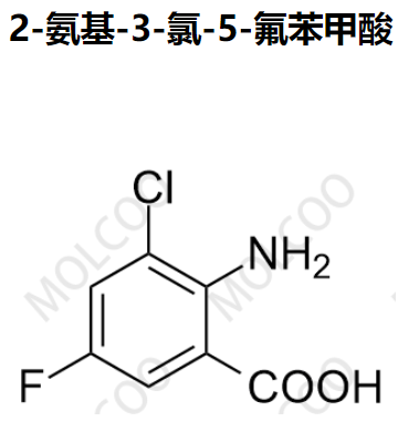 2-氨基-3-氯-5-氟苯甲酸,2-amino-3-chloro-5-fluorobenzoic acid