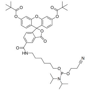 147566-42-5，6-FAM-Phosphoramidite，羧基荧光素-亚磷酰胺，6-异构体