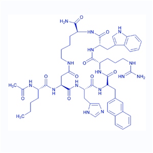 拮抗剂多肽SHU 9119/168482-23-3/Acetyl-(Nle4,Asp5,D-2-Nal7,Lys10)-cyclo-α-MSH (4-10) amide