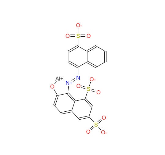 胭脂红,[7-hydroxy-8-[(4-sulpho-1-naphthyl)azo]naphthalene-1,3-disulphonato(3-)]aluminium