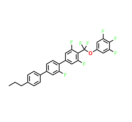 4-(二氟(3,4,5-三氟苯氧基)甲基)-2',3,5-三氟-4''-丙基-1,1':4',1''-三联苯,4-(Difluoro(3,4,5-trifluorophenoxy)methyl)-2',3,5-trifluoro-4''-propyl-1,1':4',1''-terphenyl