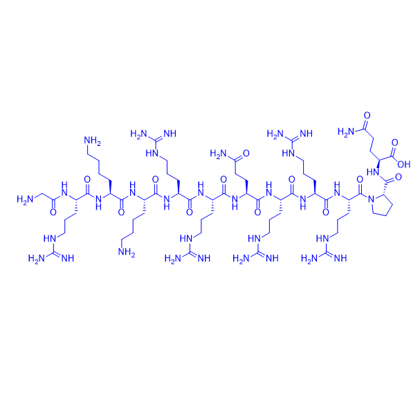 载体多肽H-Gly-Arg-Lys-Lys-Arg-Arg-Gln-Arg-Arg-Arg-Pro-Gln-OH,TAT peptide
