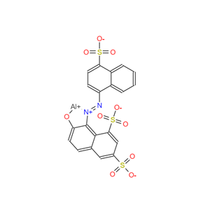 胭脂红,[7-hydroxy-8-[(4-sulpho-1-naphthyl)azo]naphthalene-1,3-disulphonato(3-)]aluminium
