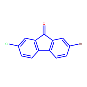 2-溴-7-氯-7-氧芴,3-bromo-2-nitro-9-fluorenone