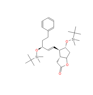 2H-CYCLOPENTA[B]FURAN-2-ONE, 5-[[(1,1-DIMETHYLETHYL)DIMETHYLSILYL]OXY]-4-[(1E,3S)-3-[[(1,1-DIMETHYLE,2H-CYCLOPENTA[B]FURAN-2-ONE, 5-[[(1,1-DIMETHYLETHYL)DIMETHYLSILYL]OXY]-4-[(1E,3S)-3-[[(1,1-DIMETHYLE