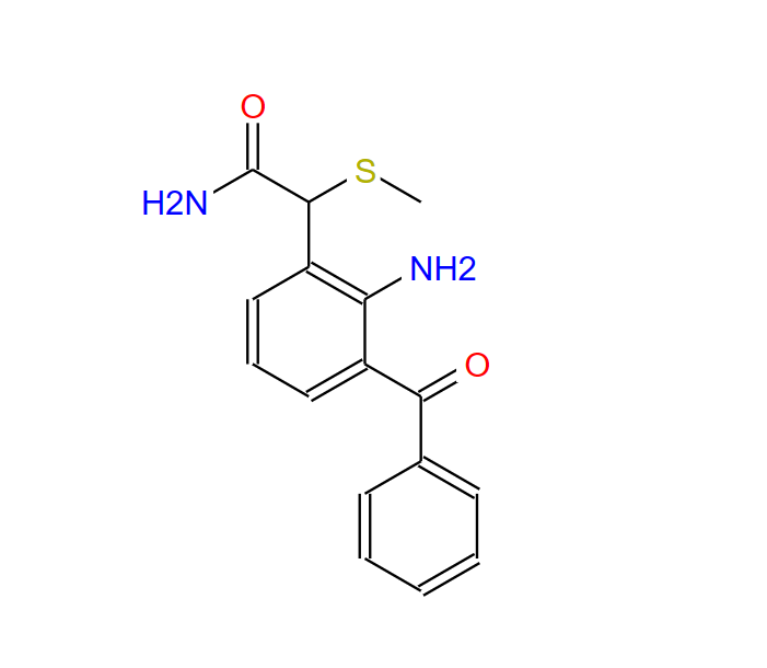 2-氨基-3-苯甲酰基-alpha-(甲硫基)苯乙酰胺,2-Amino-3-benzoyl-alpha-(methylthio)benzeneacetamide