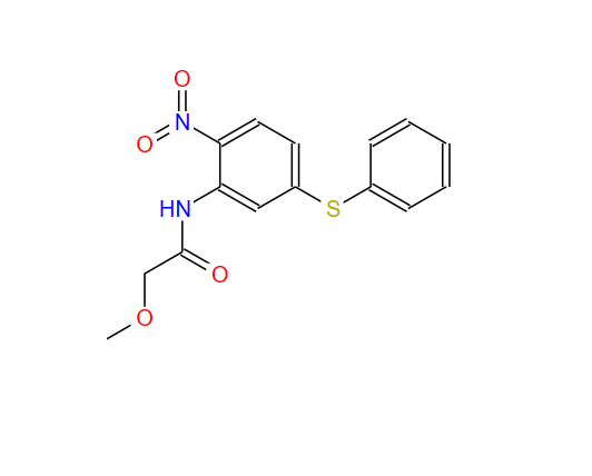 2-甲氧基-N-[2-硝基-5-(苯基硫代)苯基]乙酰胺,2-methoxy-N-[2-nitro-5-(phenylthio)phenyl]acetamide