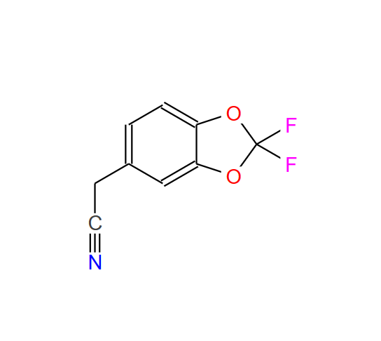 2-(2,2-二氟苯并[D][1,3]二氧杂环戊烯-5-基)乙氰,2-(2,2-difluorobenzo[d][1,3]dioxol-5-yl)acetonitrile